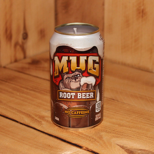 Hand Poured Soy Candle in Handmade Upcycled Mug Root Beer Soda Can – Bottle  Refab